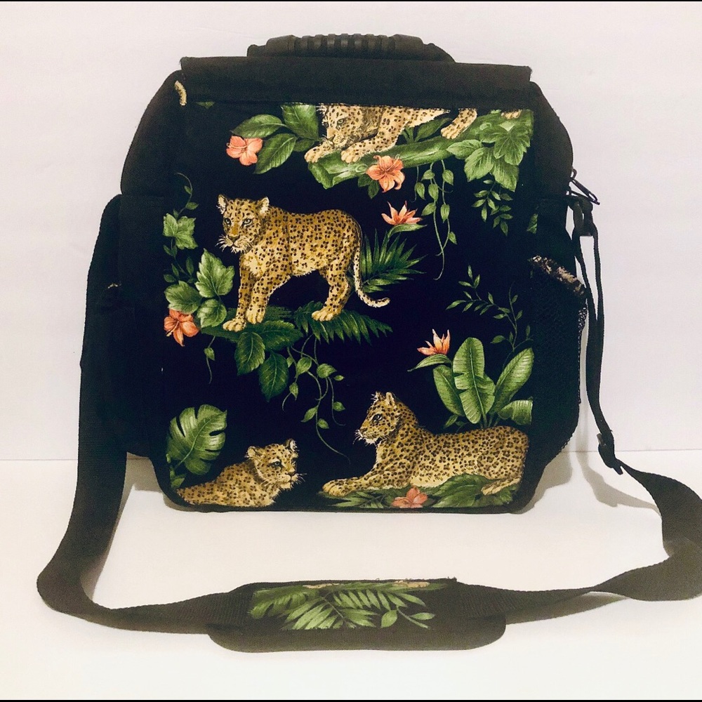 Handmade Leopard Messenger Bag - Picture 2 of 5